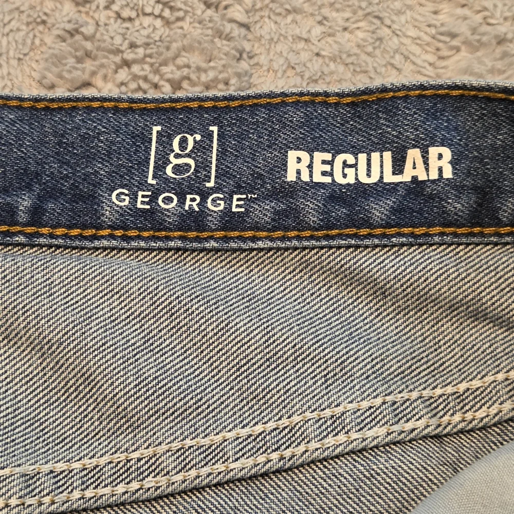 Men's George Regular Fit Jeans Blue Size 30 x 32 - Picture 7 of 11